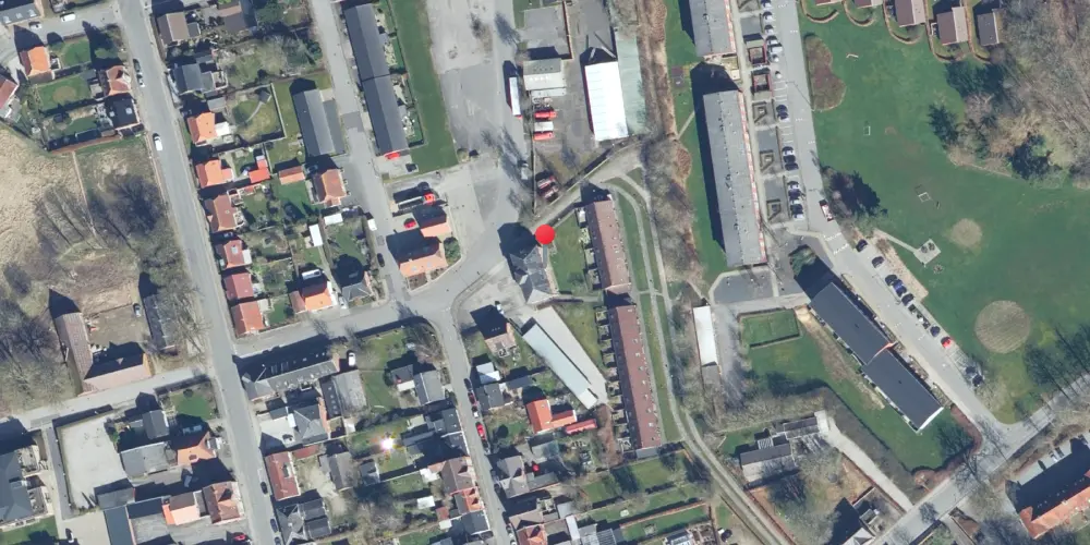 Historisk kort over Kjellerup Station Historisk kort over Kjellerup Station
