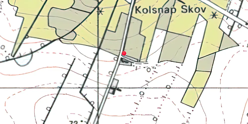 Historisk kort over Kolsnap Station Historisk kort over Kolsnap Station