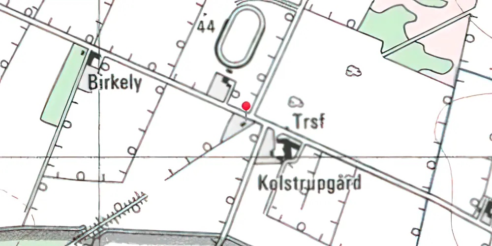 Historisk kort over Kolstrupgaard Holdeplads Historisk kort over Kolstrupgaard Holdeplads