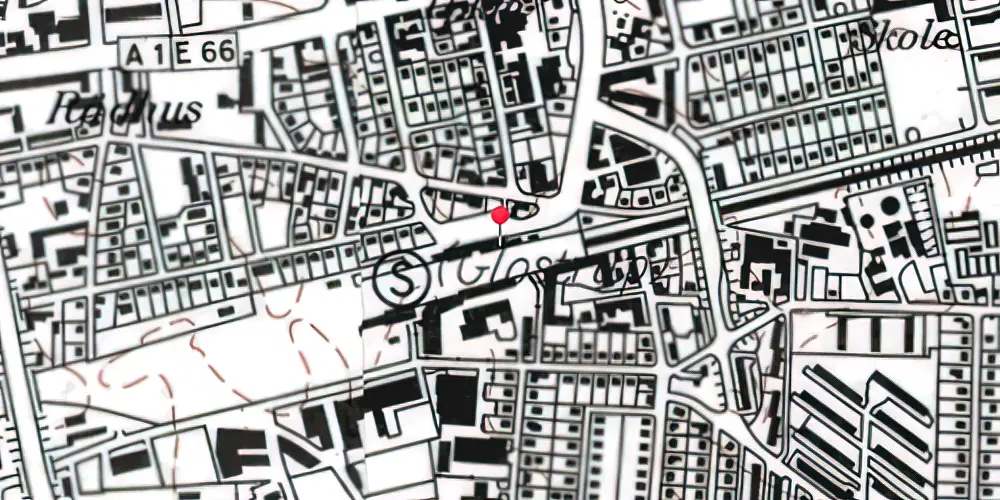Historisk kort over Glostrup Station Historisk kort over Glostrup Station