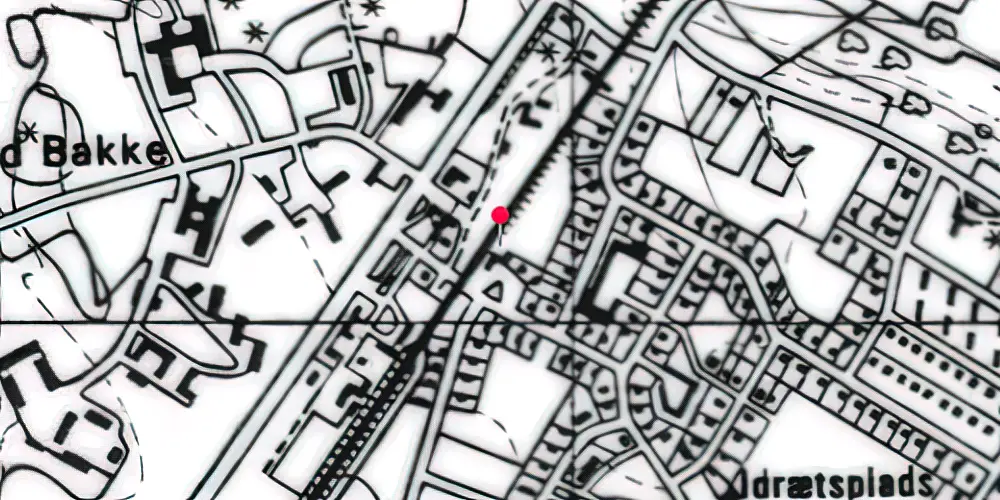 Historisk kort over Kølvrå Station Historisk kort over Kølvrå Station
