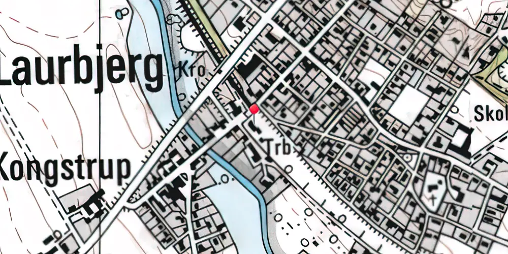 Historisk kort over Laurbjerg Station Historisk kort over Laurbjerg Station