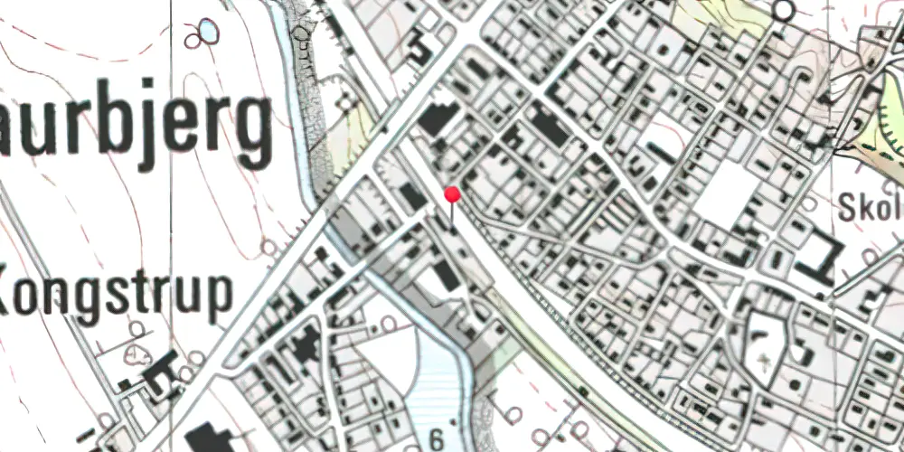 Historisk kort over Laurbjerg Station Historisk kort over Laurbjerg Station