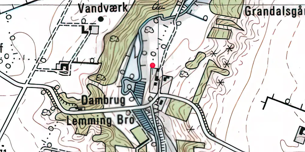Historisk kort over Lemming Station Historisk kort over Lemming Station