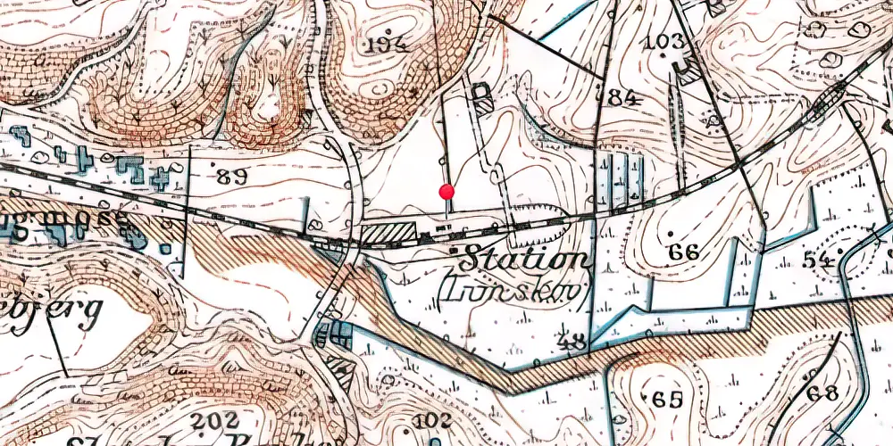 Historisk kort over Lihmskov Holdeplads Historisk kort over Lihmskov Holdeplads