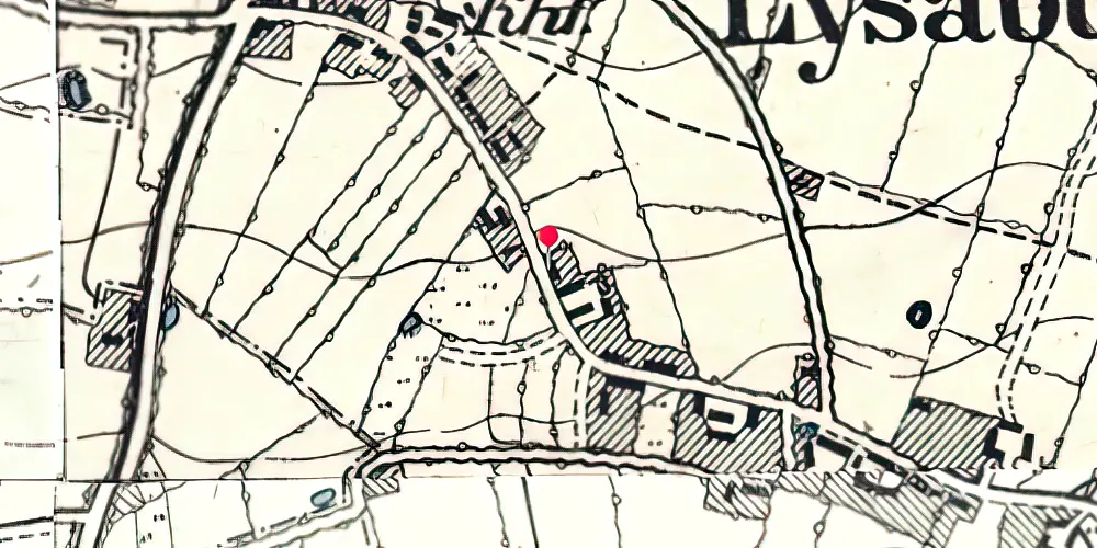 Historisk kort over Lysabild Station Historisk kort over Lysabild Station