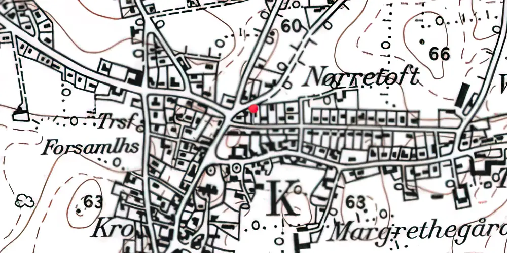 Historisk kort over Løjt Kirkeby Stationskro Historisk kort over Løjt Kirkeby Stationskro