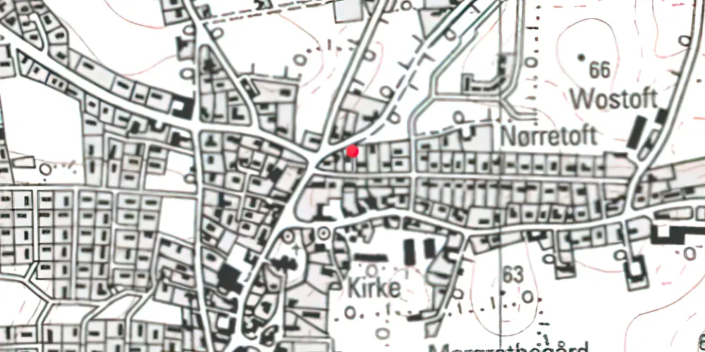 Historisk kort over Løjt Kirkeby Stationskro Historisk kort over Løjt Kirkeby Stationskro