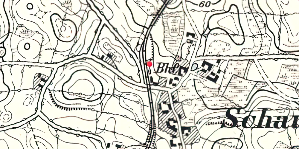 Historisk kort over Løjt Skovby Station Historisk kort over Løjt Skovby Station