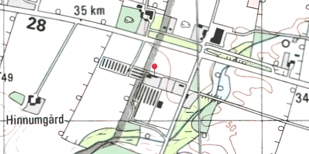 Historisk kort over Løvlund Holdeplads Historisk kort over Løvlund Holdeplads