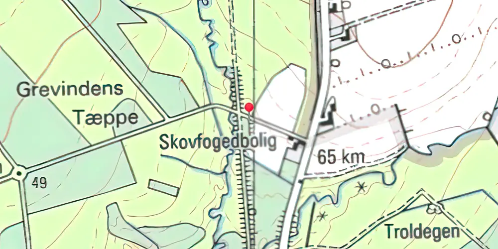 Historisk kort over Låsled Trinbræt med Sidespor Historisk kort over Låsled Trinbræt med Sidespor