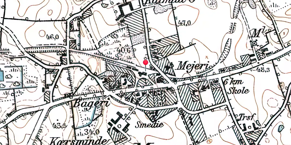 Historisk kort over Marstrup Station Historisk kort over Marstrup Station