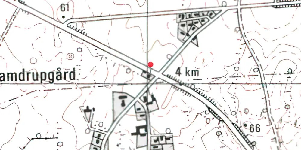Historisk kort over Moltrup Station Historisk kort over Moltrup Station