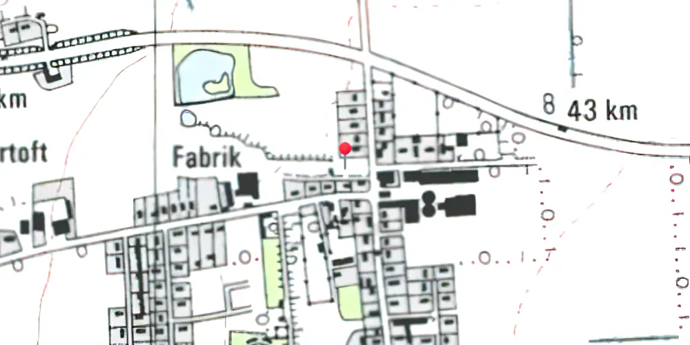 Historisk kort over Møgeltønder Station Historisk kort over Møgeltønder Station