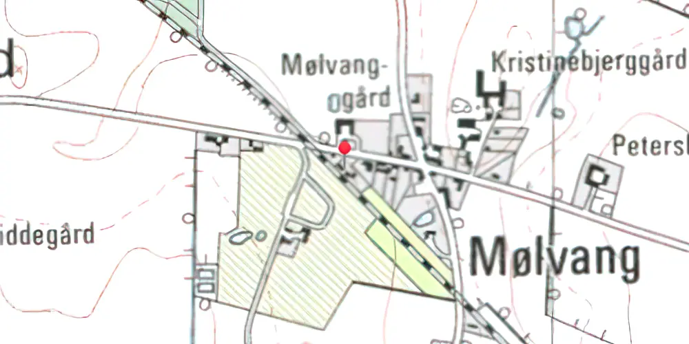 Historisk kort over Mølvang Station Historisk kort over Mølvang Station