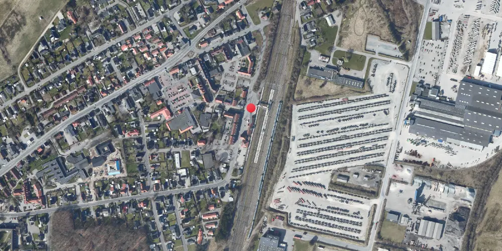 Historisk kort over Tinglev Station Historisk kort over Tinglev Station