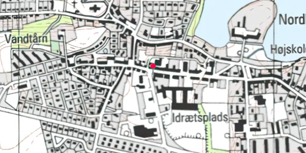Historisk kort over Nordborg Amtsbanegård Historisk kort over Nordborg Amtsbanegård