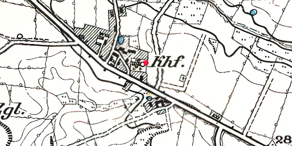 Historisk kort over Nybøl Station Historisk kort over Nybøl Station