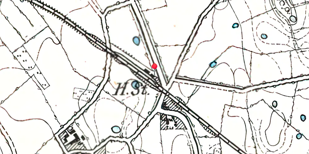 Historisk kort over Ragebøl Station Historisk kort over Ragebøl Station