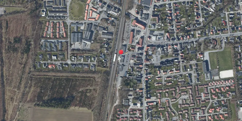 Historisk kort over Rødekro Station Historisk kort over Rødekro Station