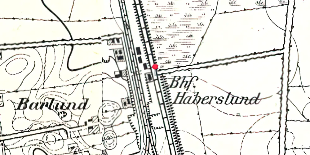 Historisk kort over Hovslund Stationsby Krydsningsstation Historisk kort over Hovslund Stationsby Krydsningsstation