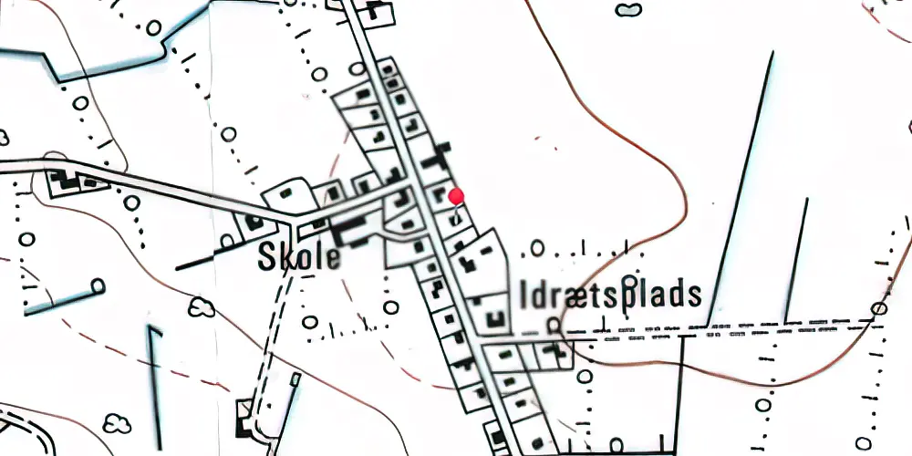 Historisk kort over Roager Station Historisk kort over Roager Station