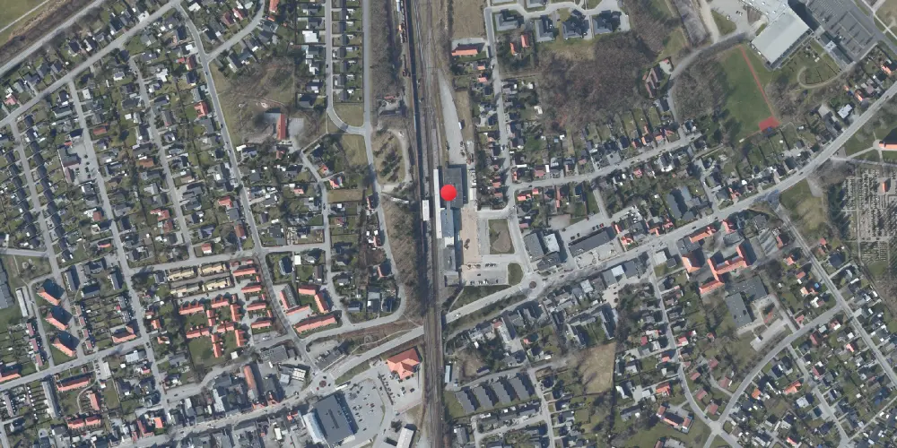 Historisk kort over Vojens Station Historisk kort over Vojens Station