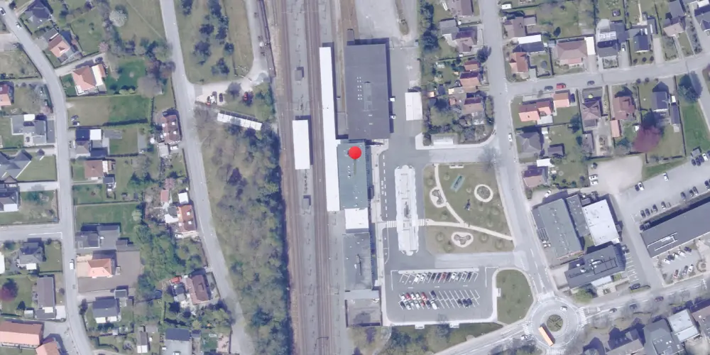 Historisk kort over Vojens Station Historisk kort over Vojens Station