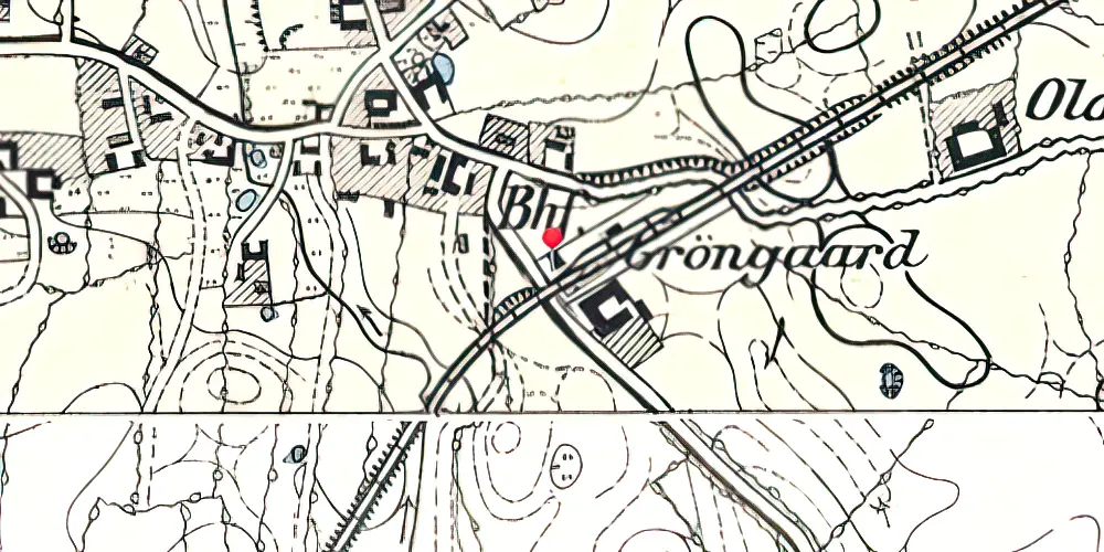 Historisk kort over Simmersted Station Historisk kort over Simmersted Station