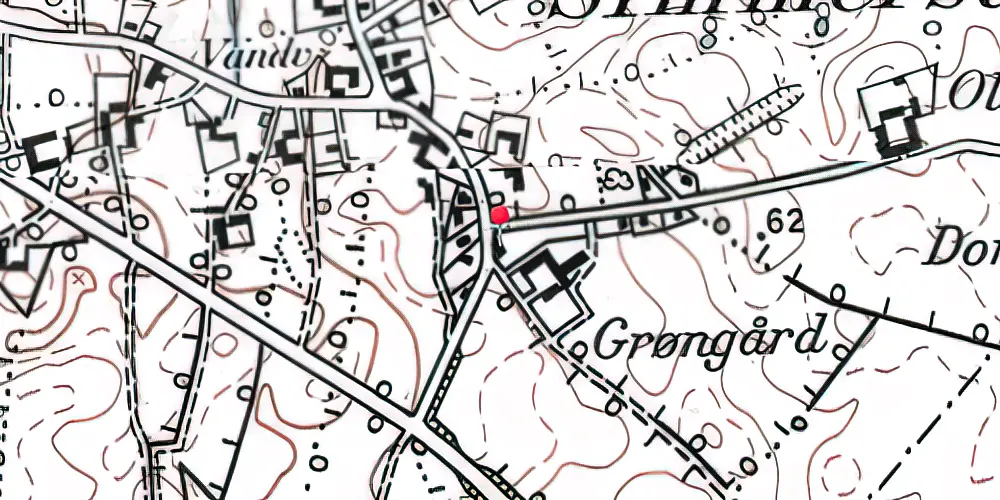 Historisk kort over Simmersted Station Historisk kort over Simmersted Station