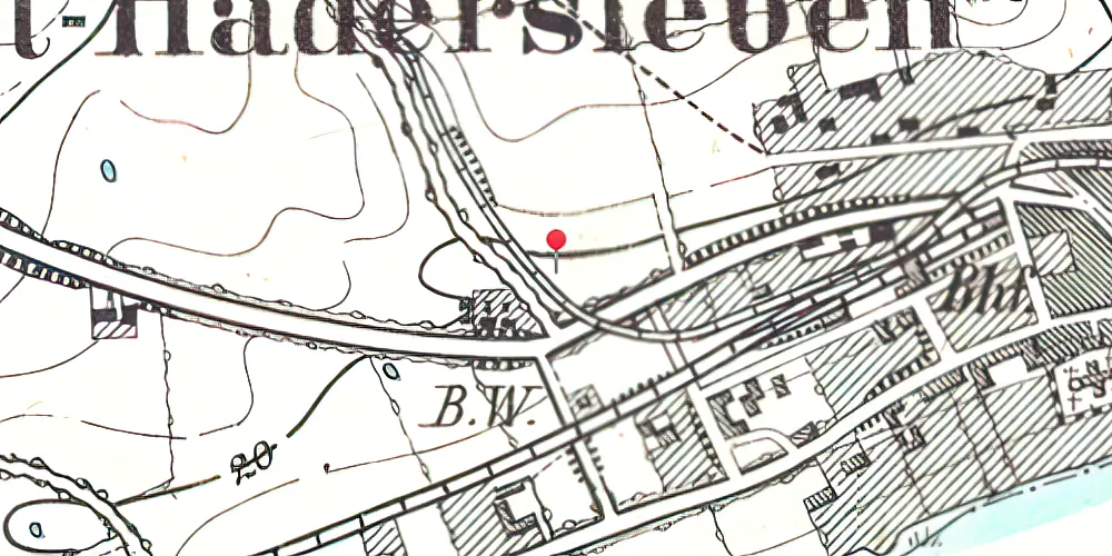 Historisk kort over Simmerstedvej Trinbræt Historisk kort over Simmerstedvej Trinbræt