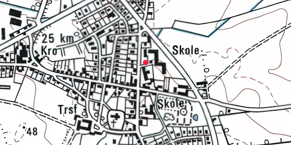 Historisk kort over Skodborg Amtsbanegård Historisk kort over Skodborg Amtsbanegård