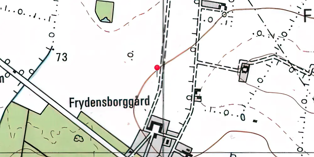 Historisk kort over Skødebjerg Syd Trinbræt med Sidespor Historisk kort over Skødebjerg Syd Trinbræt med Sidespor