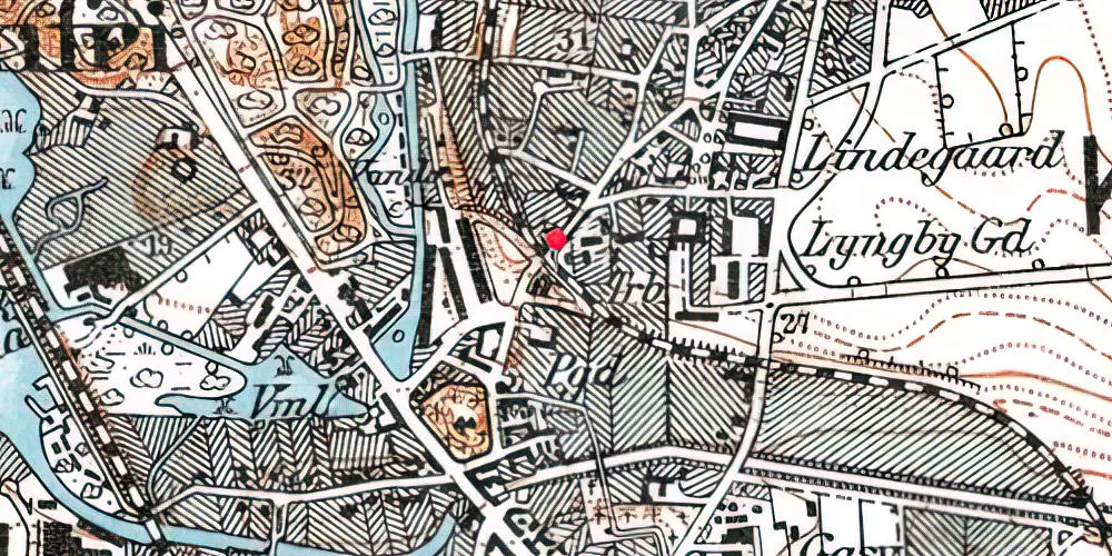 Historisk kort over Smedebakken Holdeplads Historisk kort over Smedebakken Holdeplads