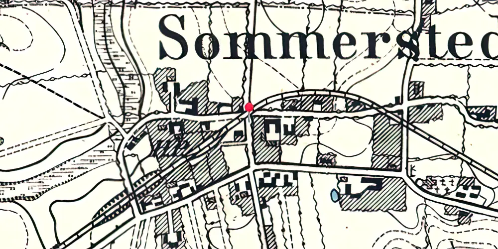 Historisk kort over Sommersted By Station Historisk kort over Sommersted By Station