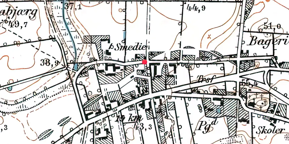 Historisk kort over Sommersted By Station Historisk kort over Sommersted By Station