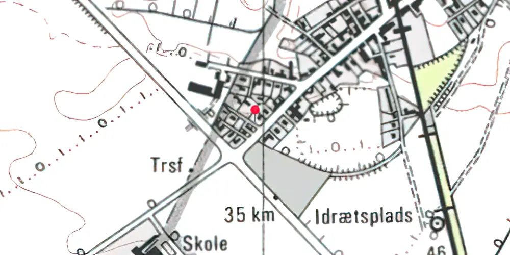 Historisk kort over Sommersted Vest Station Historisk kort over Sommersted Vest Station