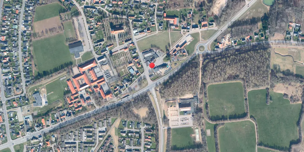 Historisk kort over Spang Station Historisk kort over Spang Station