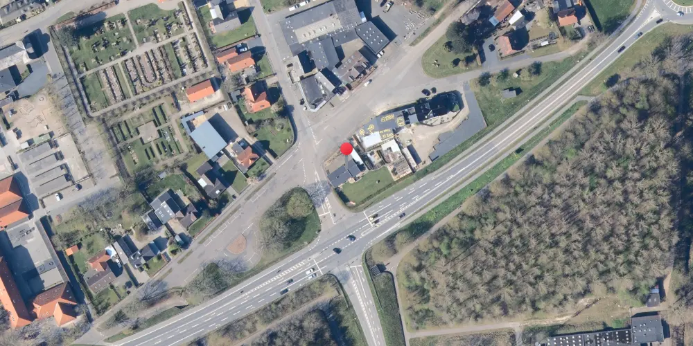 Historisk kort over Spang Station Historisk kort over Spang Station