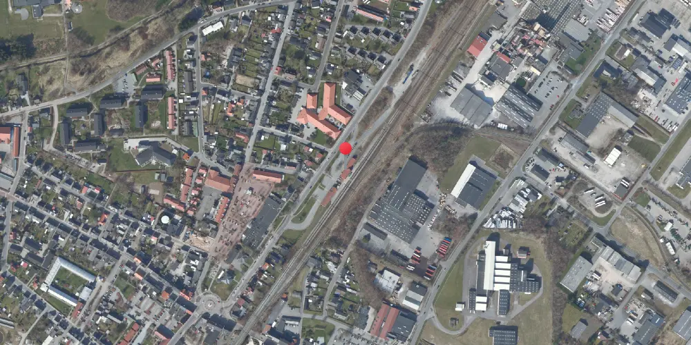Historisk kort over Vamdrup Station Historisk kort over Vamdrup Station