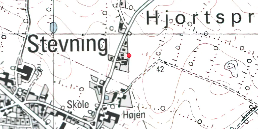 Historisk kort over Stevning Stationskro Historisk kort over Stevning Stationskro