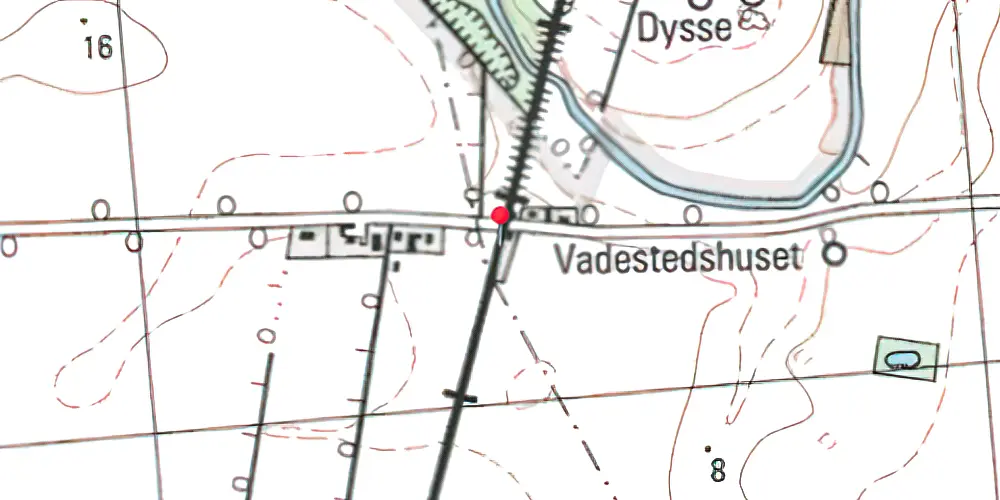Historisk kort over Store Linde Trinbræt Historisk kort over Store Linde Trinbræt