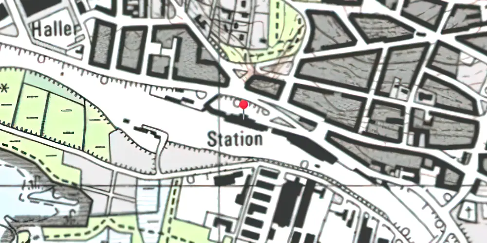 Historisk kort over Randers Station Historisk kort over Randers Station
