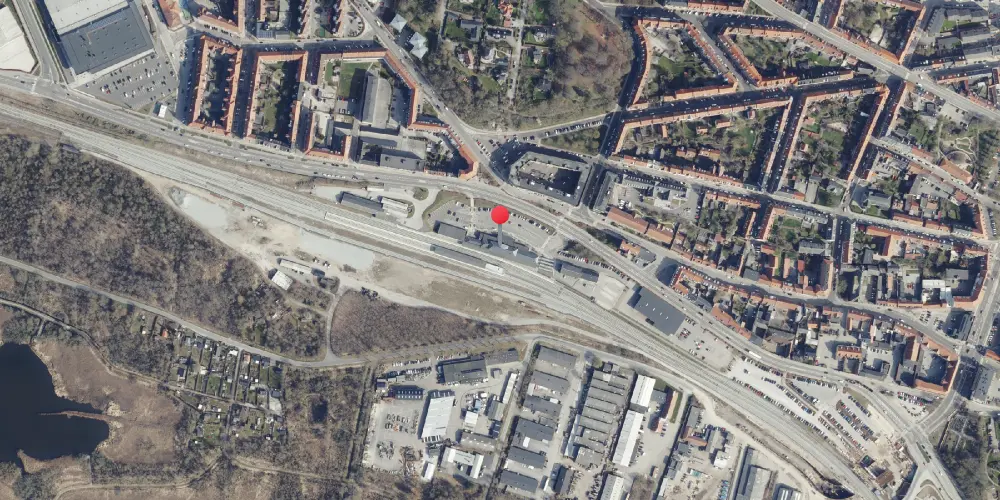 Historisk kort over Randers Station Historisk kort over Randers Station