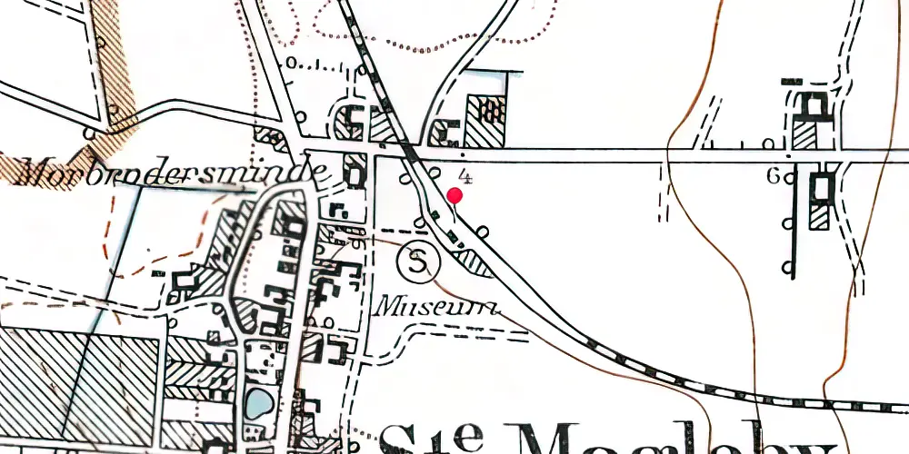 Historisk kort over Store Magleby Station Historisk kort over Store Magleby Station