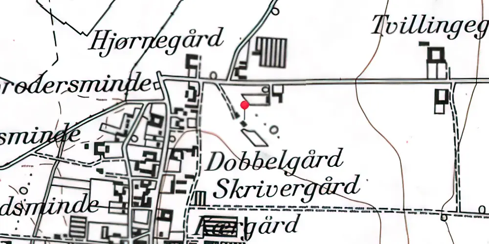 Historisk kort over Store Magleby Station Historisk kort over Store Magleby Station