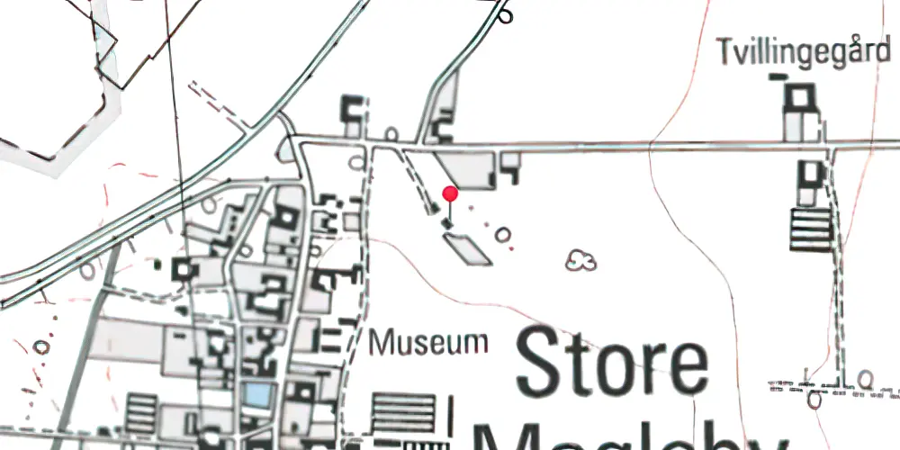 Historisk kort over Store Magleby Station Historisk kort over Store Magleby Station