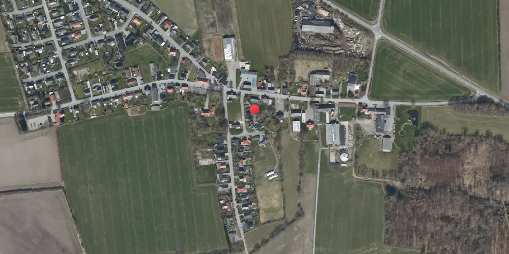 Historisk kort over Store Nustrup Station Historisk kort over Store Nustrup Station