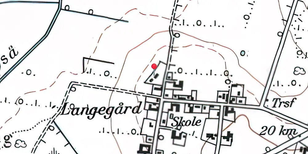 Historisk kort over Strandelhjørn Station Historisk kort over Strandelhjørn Station