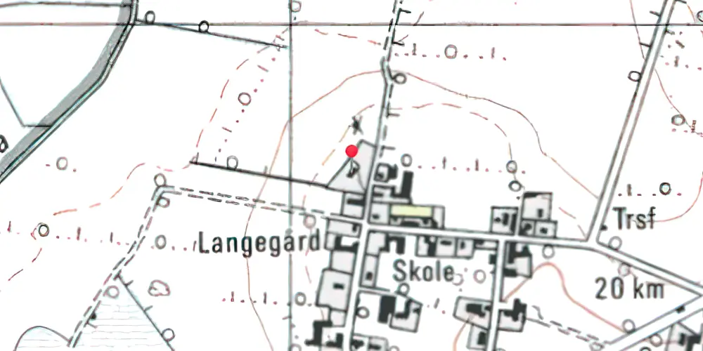 Historisk kort over Strandelhjørn Station Historisk kort over Strandelhjørn Station